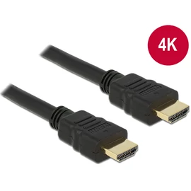 DeLock Cable High Speed HDMI with Ethernet – HDMI A male > HDMI A male 4K 0,5m Black kábel
