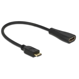 DeLock Cable High Speed HDMI with Ethernet - mini C male > A female kábel