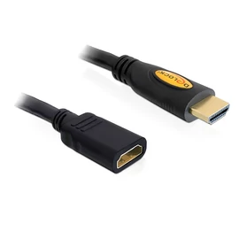 DeLock Extension Cable High Speed HDMI with Ethernet – HDMI A male > HDMI A female 1m Black kábel