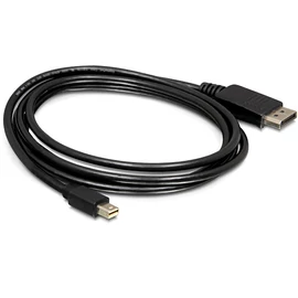 DeLock Cable Mini Displayport 1.2 male > Displayport male 4K 3m Black kábel