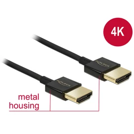 DeLock Cable High Speed ??HDMI Ethernet - HDMI-A male> HDMI-A male 3D 4K 4,5m Active Slim High Quality kábel