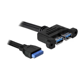 DeLock Cable USB 3.0 pin header female > 2x USB 3.0-A female parallel kábel