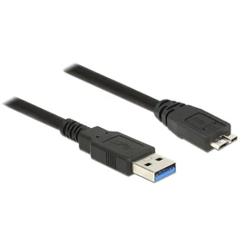 DeLock Cable USB 3.0 Type-A male > USB 3.0 Type Micro-B male 0,5m Black kábel