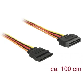 DeLock Extension Cable Power SATA 15 Pin male > SATA 15 Pin female 100cm kábel
