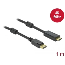 DeLock Active DisplayPort 1.2 to HDMI Cable 4K 60 Hz 1 m kábel