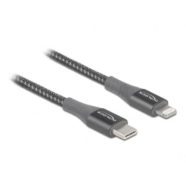DeLock Data and Charging Cable USB Type-C to Lightning for iPhone iPad and iPod MFi 1m Grey kábel