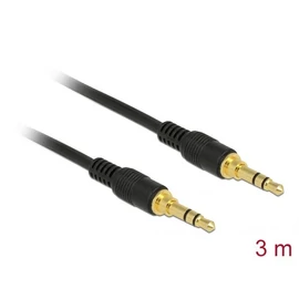 DeLock 3,5mm jack to 3,5mm jack male/male cable 3m Black kábel