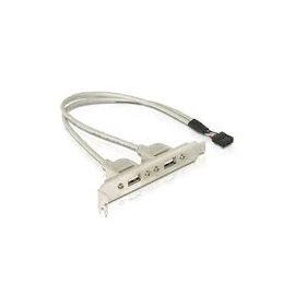 DeLock Slot bracket 2 x USB 2.0 type A female external bővítőkártya