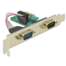 DeLock PCI Express Card to 2x Serial RS-232 bővítőkártya