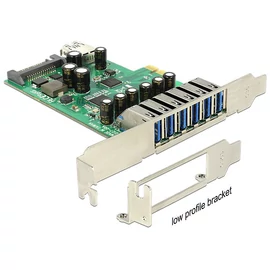 DeLock PCI Express Card > 6x external + 1x internal USB 3.0 bővítőkártya