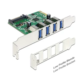DeLock PCI Express Card > 4x external USB 3.0 bővítőkártya
