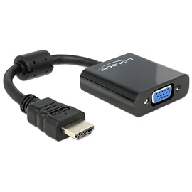 DeLock Adapter HDMI-A male > VGA female Black speciális átalakító