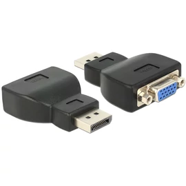 DeLock Adapter Displayport 1.1 male > VGA female Black speciális átalakító