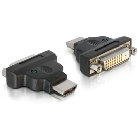 DeLock HDMI male to DVI-D (Dual Link) (24+1) female LED adapter speciális átalakító