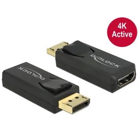DeLock Adapter Displayport 1.2 male > HDMI female 4K Active Black speciális átalakító