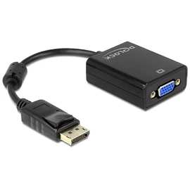DeLock Adapter Displayport 1.2 male > VGA female Black speciális átalakító