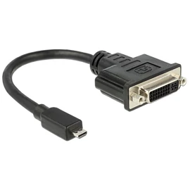 DeLock HDMI Micro-D Stecker > DVI-I (Dual Link) (24+5) Buchse 20cm Adapter speciális átalakító