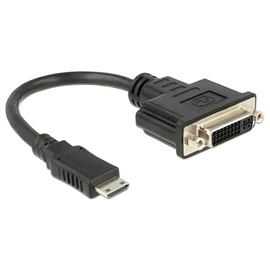 DeLock Adapter HDMI Mini-C male > DVI-I (Dual Link) (24+5) female 20cm speciális átalakító
