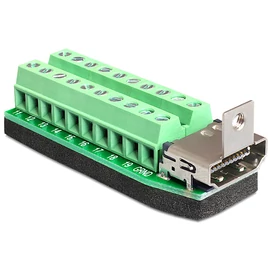 DeLock Adapter HDMI female > Terminal Block 20pin speciális átalakító