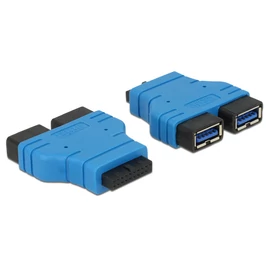 DeLock Adapter USB 3.0 pin header female > 2x USB 3.0 Type-A female parallel speciális átalakító