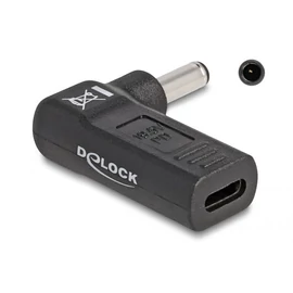 DeLock Adapter for Laptop Charging Cable USB Type-C female to Dell 4.5 x 3.0 mm male 90° angled speciális átalakító