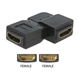 DeLock adapter HDMI famale to HDMI famale Black speciális átalakító