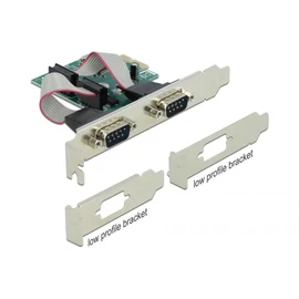 DeLock PCI Express Card to 2 x Serial RS-232 bővítőkártya