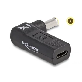 DeLock Adapter for Laptop Charging Cable USB Type-C female to Samsung 5.5 x 3.0 mm male 90° angled töltő