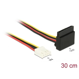DeLock Cable Power Floppy 4 pin female > SATA 15 pin female metal 30cm kábel