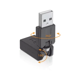 DeLock Rotation adapter USB 2.0-A male > female speciális átalakító