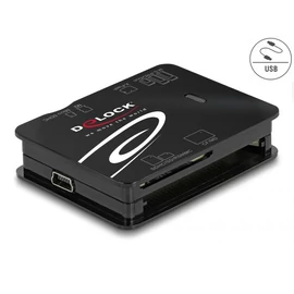 DeLock USB 2.0 Card Reader Black kártyaolvasó