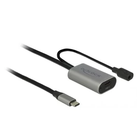DeLock Active USB 3.1 Gen 1 extension cable USB Type-C 5m Black kábel