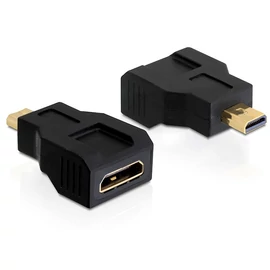 DeLock Adapter High Speed HDMI with Ethernet – mini C female > micro D male speciális átalakító
