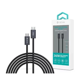 Devia ST108721 Extreme Speed PD 240W Type-C/Type-C cable 2m Black kábel