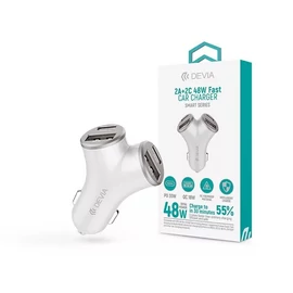 Devia ST112537 Smart Series 48W PD+QC Silver töltő