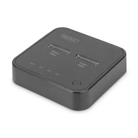 Digitus Dual M.2 NVMe SSD Docking Station with Offline Clone Function USB-C Black mobilrack / beépítő keret