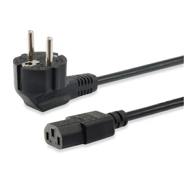 EQuip High Quality Power Cord C13 to Schuko 3m Black kábel