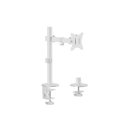 EQuip 17"-32" Articulating Monitor Desk Mount Bracket White
