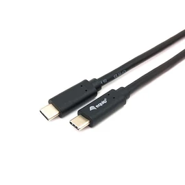 EQuip USB-C 3.2 Gen1 to USB-C 1m cable Black kábel