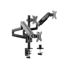 EQuip 17"-27"  Triple Monitor Desk Mount Bracket Black