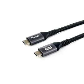 EQuip USB-C 4 Gen3 to USB-C 100W cable 1,2m Black kábel