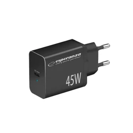 Esperanza EZC108K Quick Power Charger 45W USB-C Black töltő