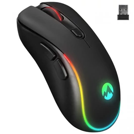 Everest SM-W75 -X-RAPID Wireless RGB Mouse Black egér