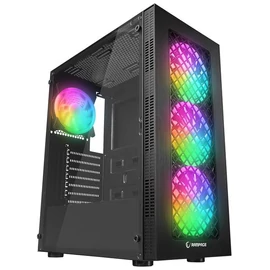 Everest PLAID V1 Tempered Glass Black gépház