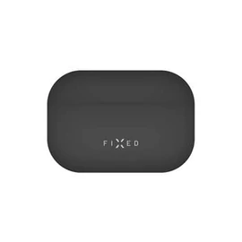 FIXED Silky szilikon tok Apple Airpods Pro fülhallgatóhoz, fekete