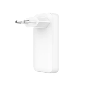 FIXED Slim 2xUSB-C úti töltő GaN PD 45W-os fehér