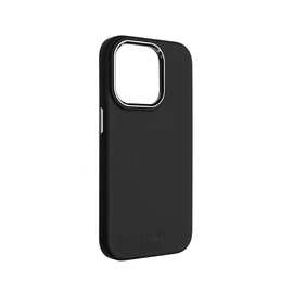 FIXED MagFlow szilikon tok MagSafe támogatással a Samsung Galaxy S24+ készülékhez, fekete mobiltelefon tok