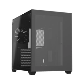 FSP CMT380 Tempered Glass Black gépház