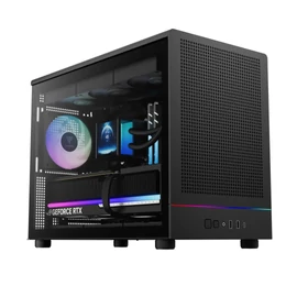 Gamdias Athena M4M Tempered Glass Black gépház
