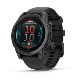 Garmin Fenix E Slate Grey steel with Black silicone band okosóra